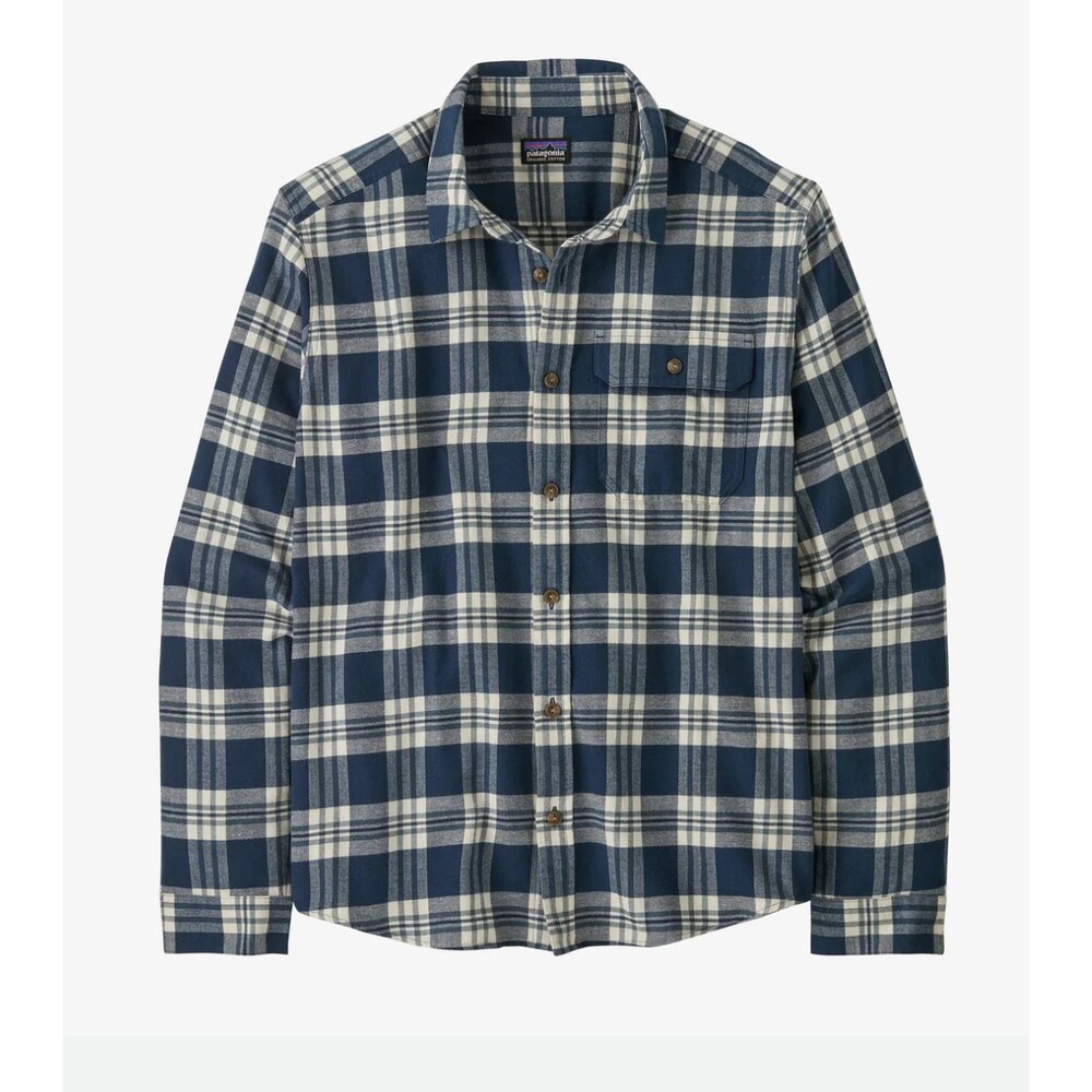 NEW Mens Patagonia L/S Lightweight Fjord Flannel Shirt Base Camp New Navy Small